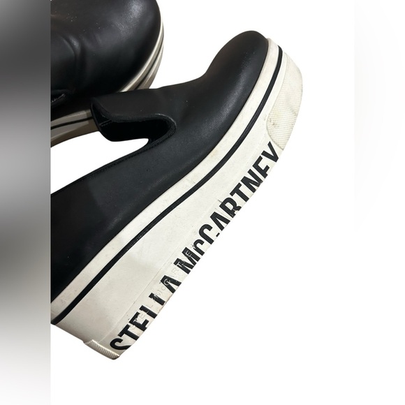 Stella McCartney black Binx slip on wedge | platform sneakers size 35 euro - Picture 6 of 10